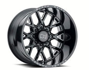 2095GRM126135B87 Wheel Pros Grimlock Gl Bk Ml 20X9.5 6X135