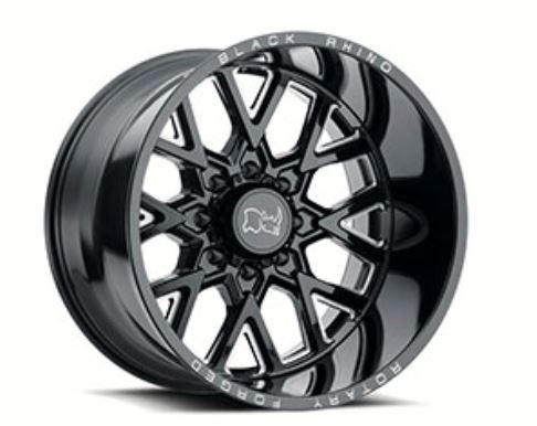 2095GRM126135B87 Wheel Pros Grimlock Gl Bk Ml 20X9.5 6X135