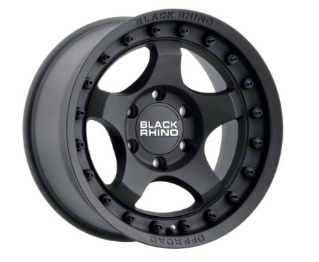 Wheel Pros Black Bantam Text 17X8.5 Wheel 5X127