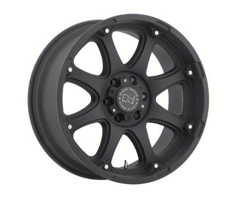 Wheel Pros Black Glamis Matte Black 22x14 6x139.70