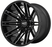 MO99822050318N 22 Inch Wheel Pros Mo998 5X5.0 Gloss Black Milled -18mm Offset