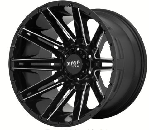 Wheel Pros Mo998 20X10 6X135 Gloss Black Milled -18mm Offset