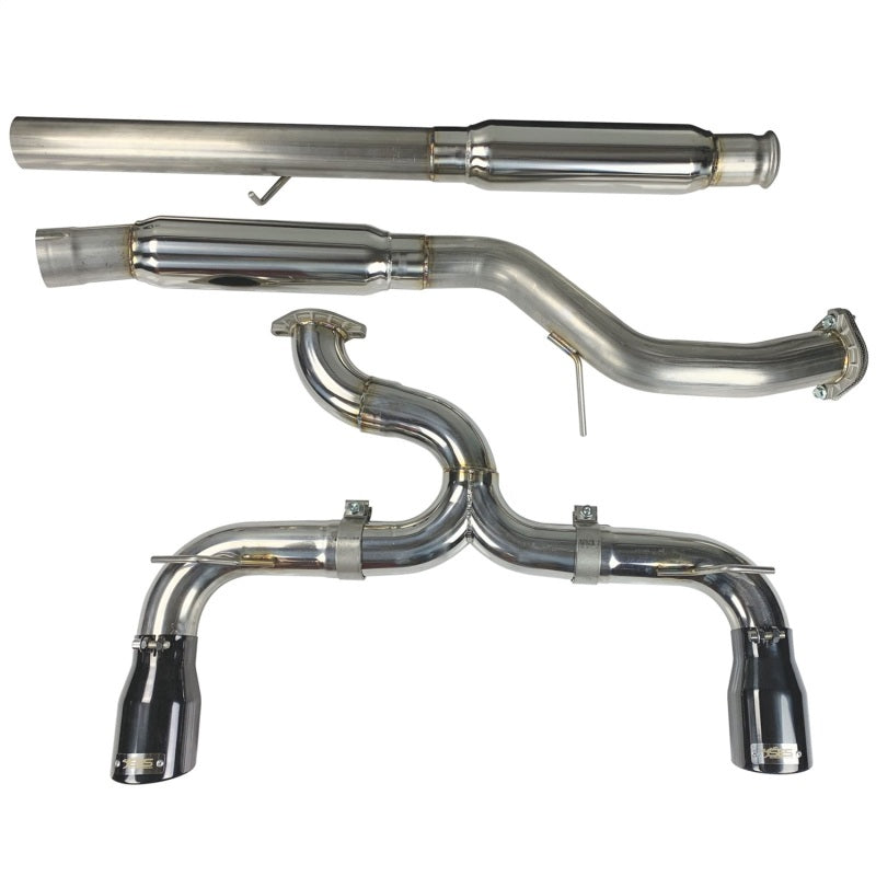 Injen SES9004 Injen 16-18 Ford Focus RS 3in Cat-Back Stainless Steel Exhaust w/ 4in Black Chrome Tips