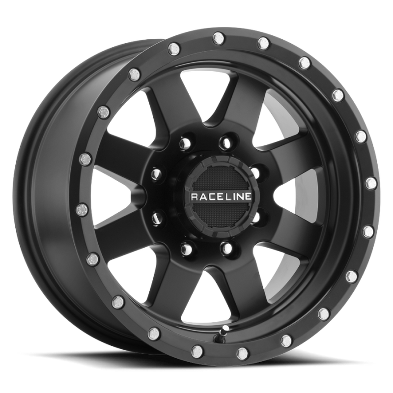 Raceline 935B-66531+45 Raceline 935B Defender 16x6.5in / 5x130 BP / 45mm Offset / 84.1mm Bore - Satin Black Wheel