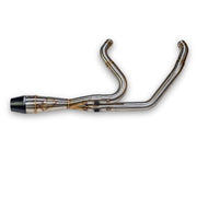 Sawicki Intmdtr M8 FLT Shorty Exhaust 930-02600 - Black Brushed SS End Cap