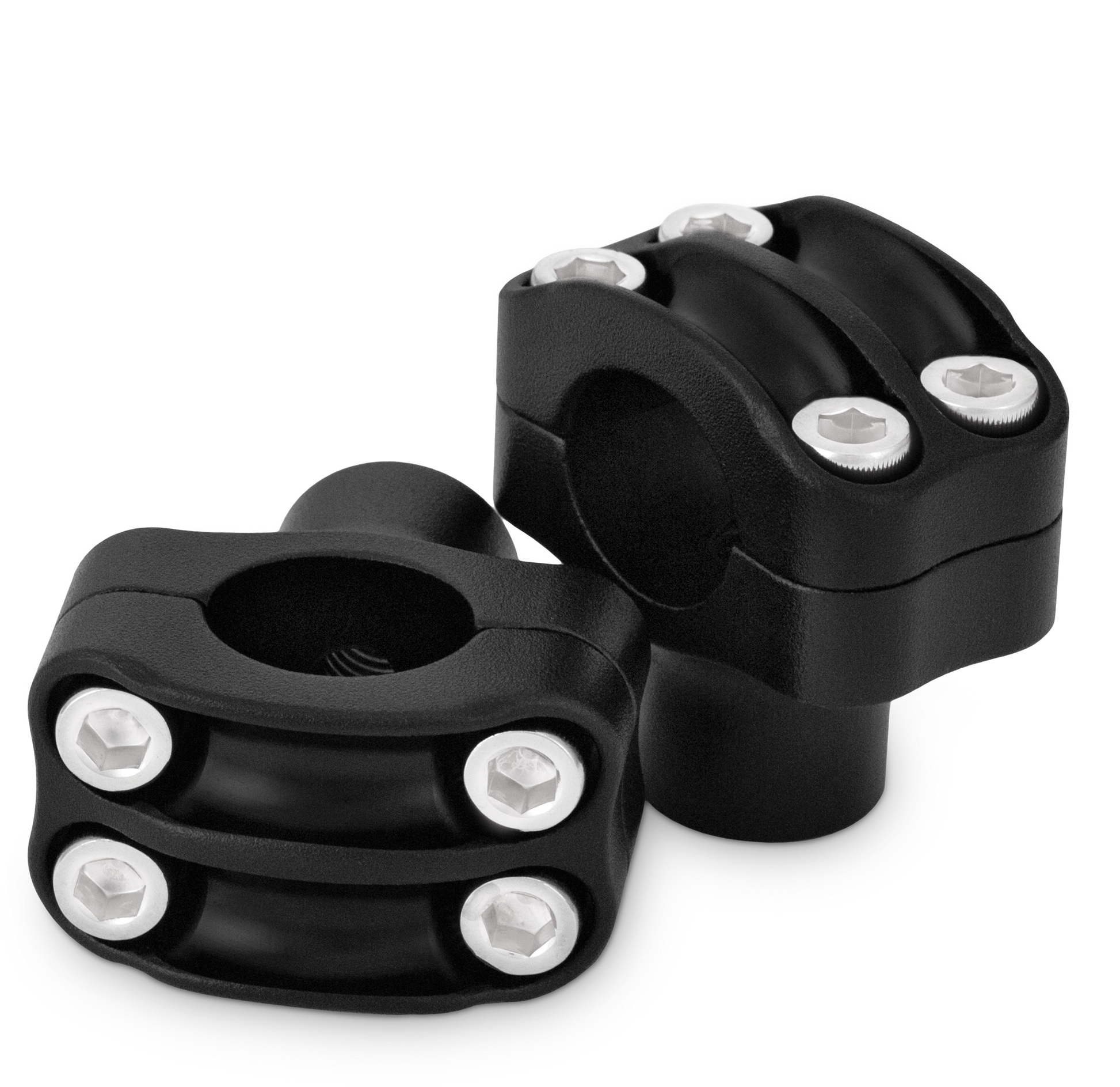 Burly Brand Reaper Riser Clamp For 1" Bar B12-8011TB - Black 1-1 Set Texture