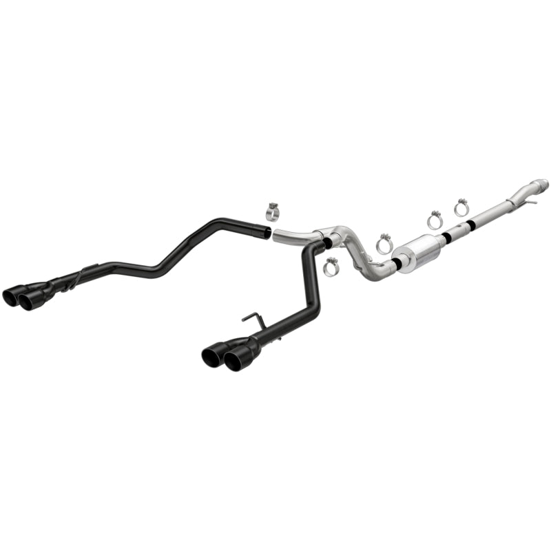 Magnaflow 19478 MagnaFlow 2019 Chevy Silverado 1500 V8 5.3L Street Series Quad Split Rear Exhaust w/ Black Tips