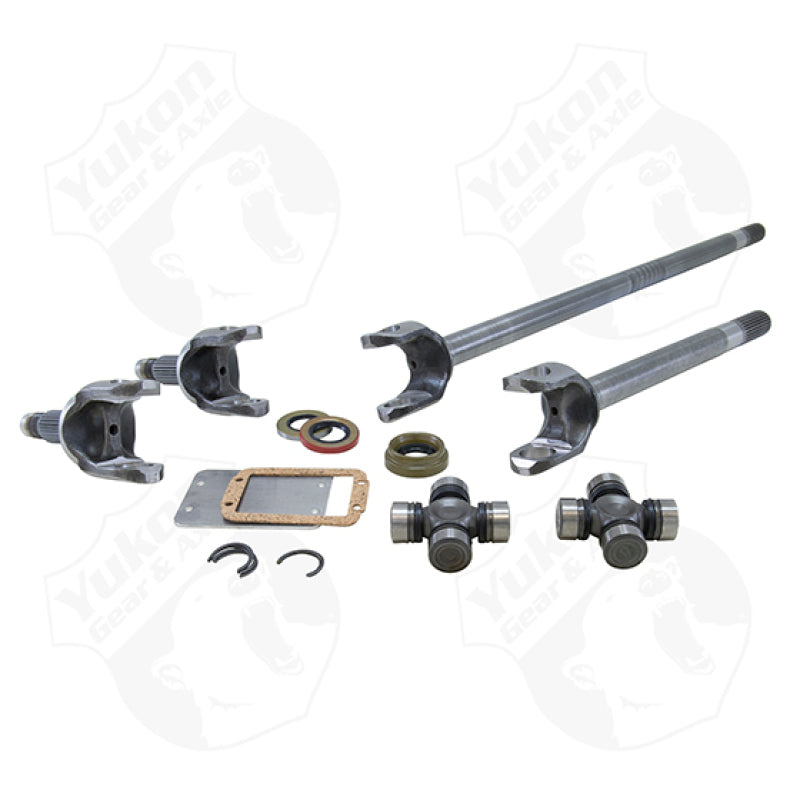 Yukon Gear & Axle YA W26002 Yukon Gear Front 4340 Chrome-Moly Replacement Axle Kit For 77-91 GM / Dana 60 w/ 35 Splines