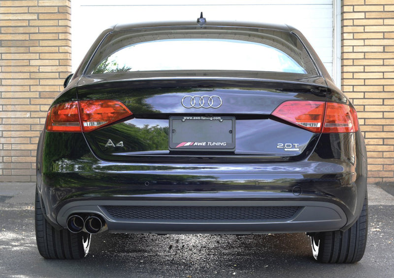 AWE Tuning 3015-23010 AWE Tuning Audi B8 A4 Touring Edition Exhaust - Single Side Diamond Black Tips