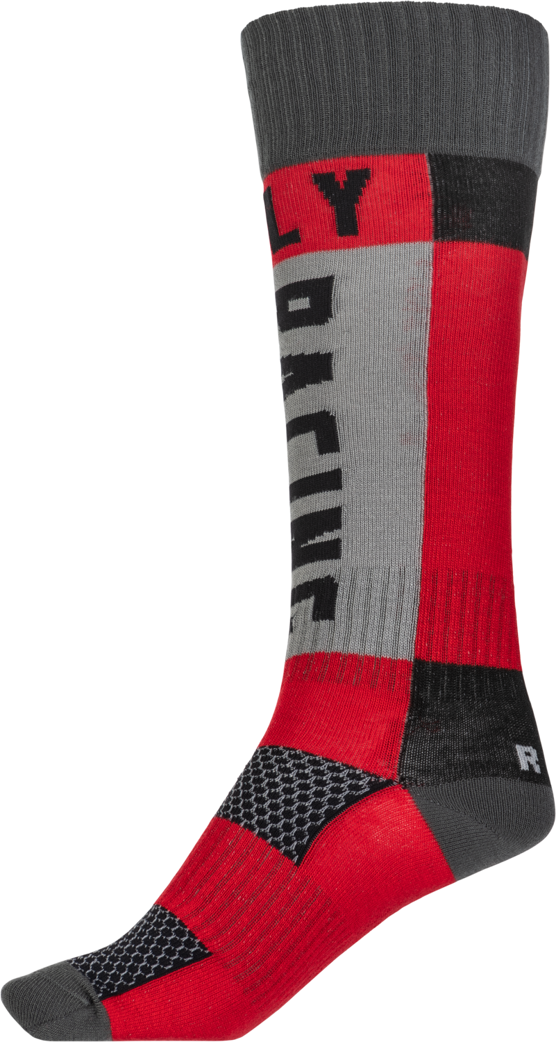 Mx Socks Thick Red/Grey Lg/Xl