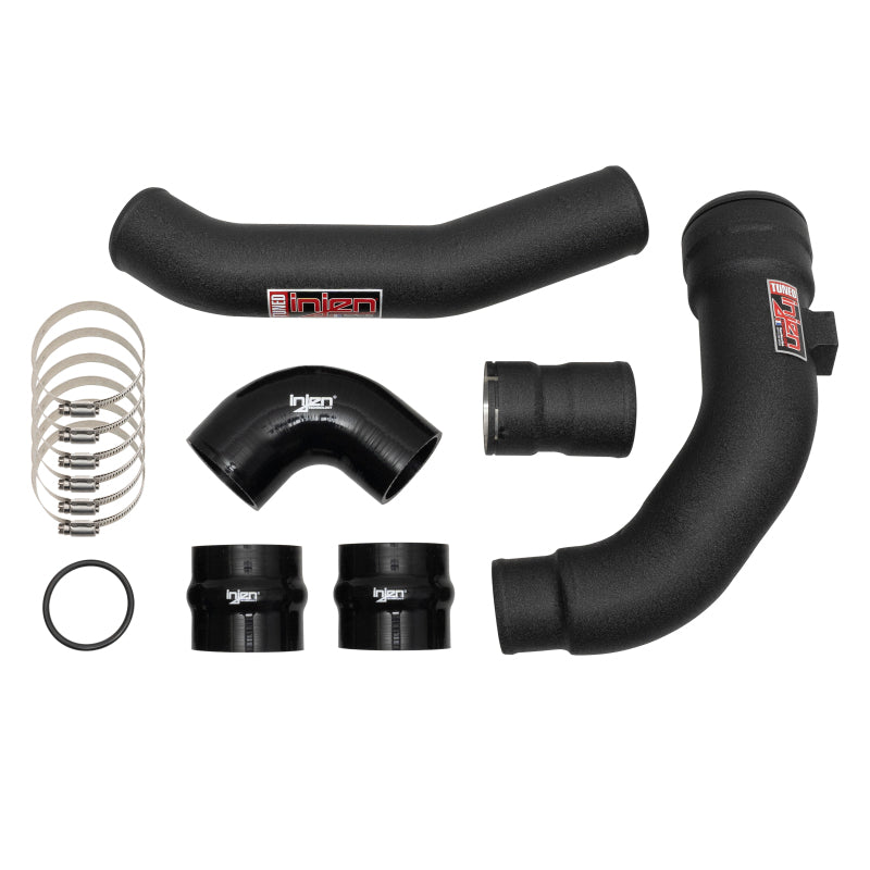 Injen SES9004ICPWB Injen 17-22 Ford F250/F/350/F-450/F-550 V8-6.7L Turbo Diesel Wrinkle Black Intercooler Piping Kit