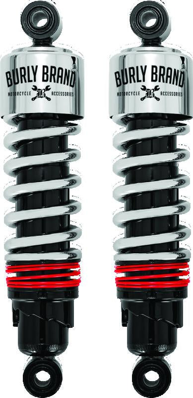 Burly Brand B28-1204 Burly Brand FLH Slammer Shocks - Chrome