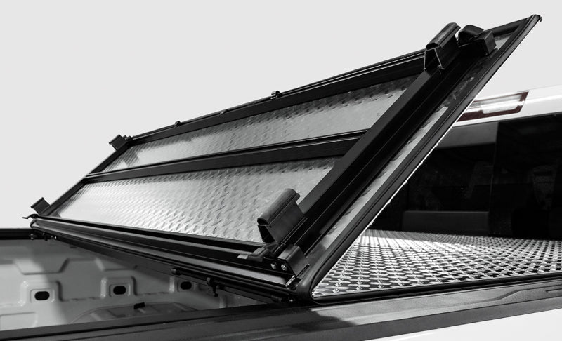 Access B1050099 Access LOMAX Tri-Fold Cover 2022 Toyota Tundra 5Ft./6in. Bed w/ deck rail - Matte Black