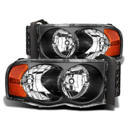 Raxiom R110143 Raxiom 02-05 Dodge RAM 1500 Crystal Headlights- Black Housing (Clear Lens) - R110143