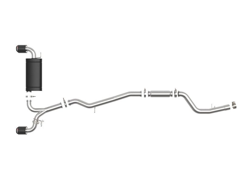 aFe 49-36043-C aFe POWER Takeda 2020 Toyota Supra L6-3.0L (t) 3in-2.5in 304 SS CB Exhaust Carbon Tips