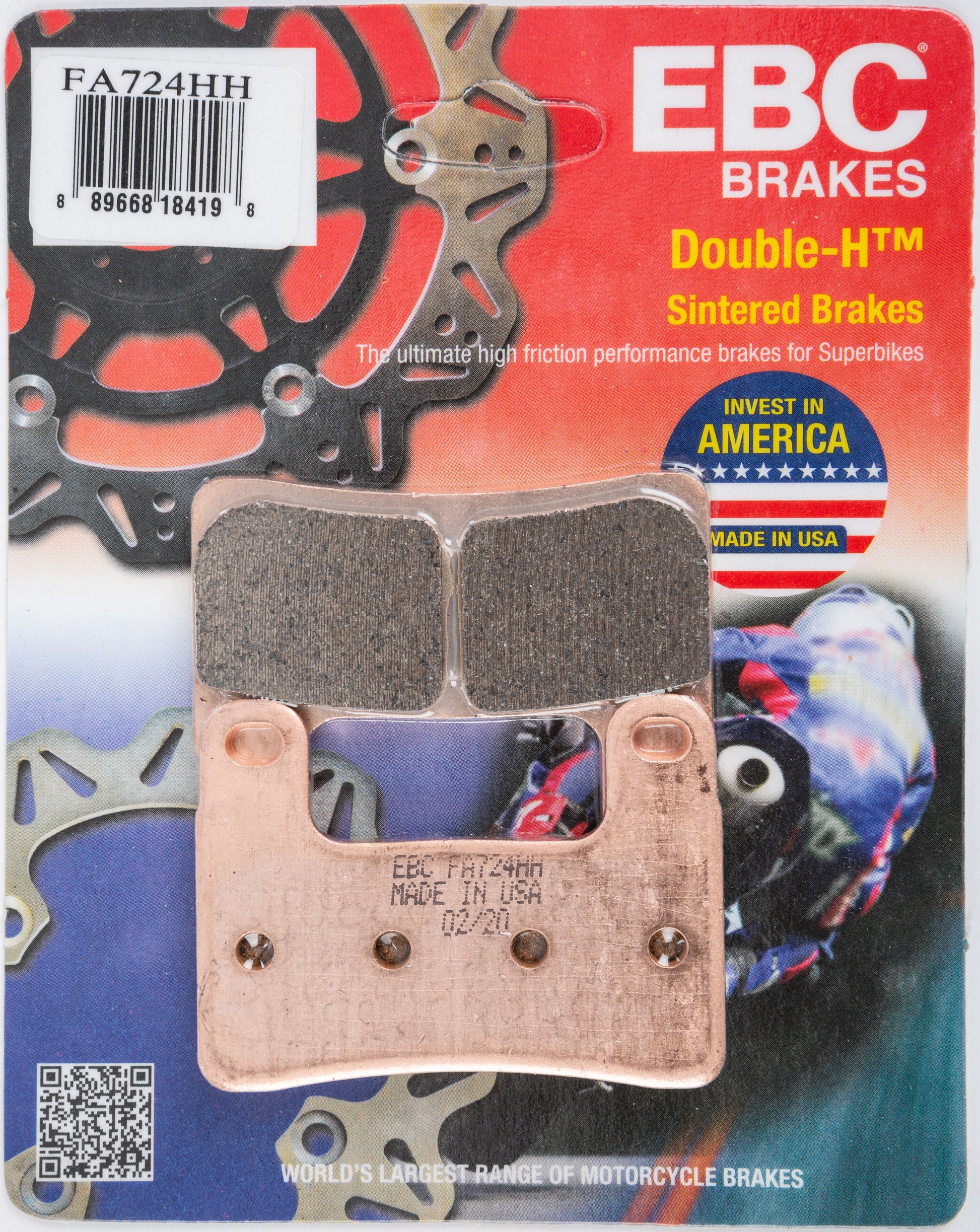 EBC Sintered HH Brake Pads FA724HH - FA724HH Double-H