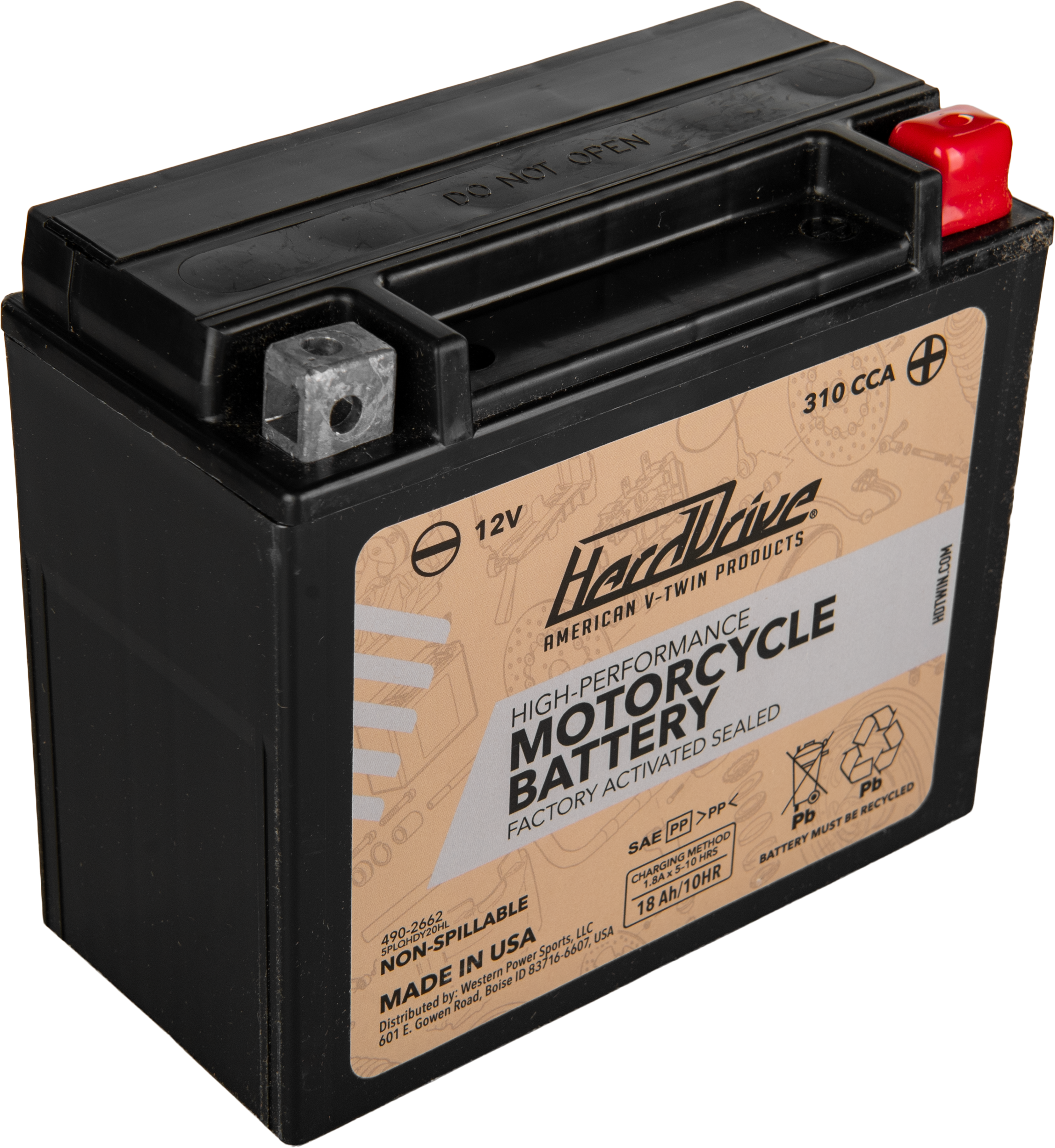 Harddrive AGM Sealed Battery HRDM720BH - High Perform YTX20HL Cca 310