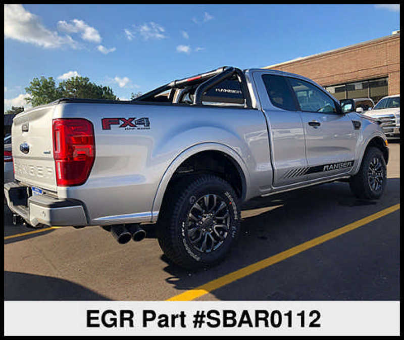 EGR 2019+ Ford Ranger Black Powder Coat S-Series Sports Bar (w/o Side Plates) - SBAR0112