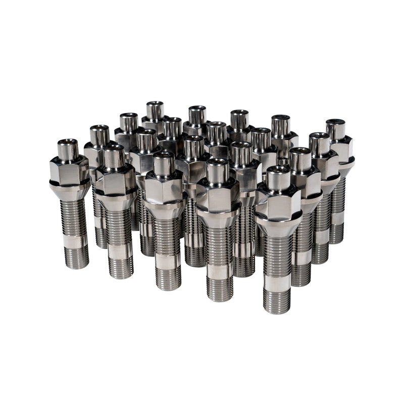 Wheel Mate Titanium Wheel Stud Conversion (Raw Ti) - M14x1.25 to M14x1.5 - 74mm - 60deg Lug Nut - TIM14C6074R