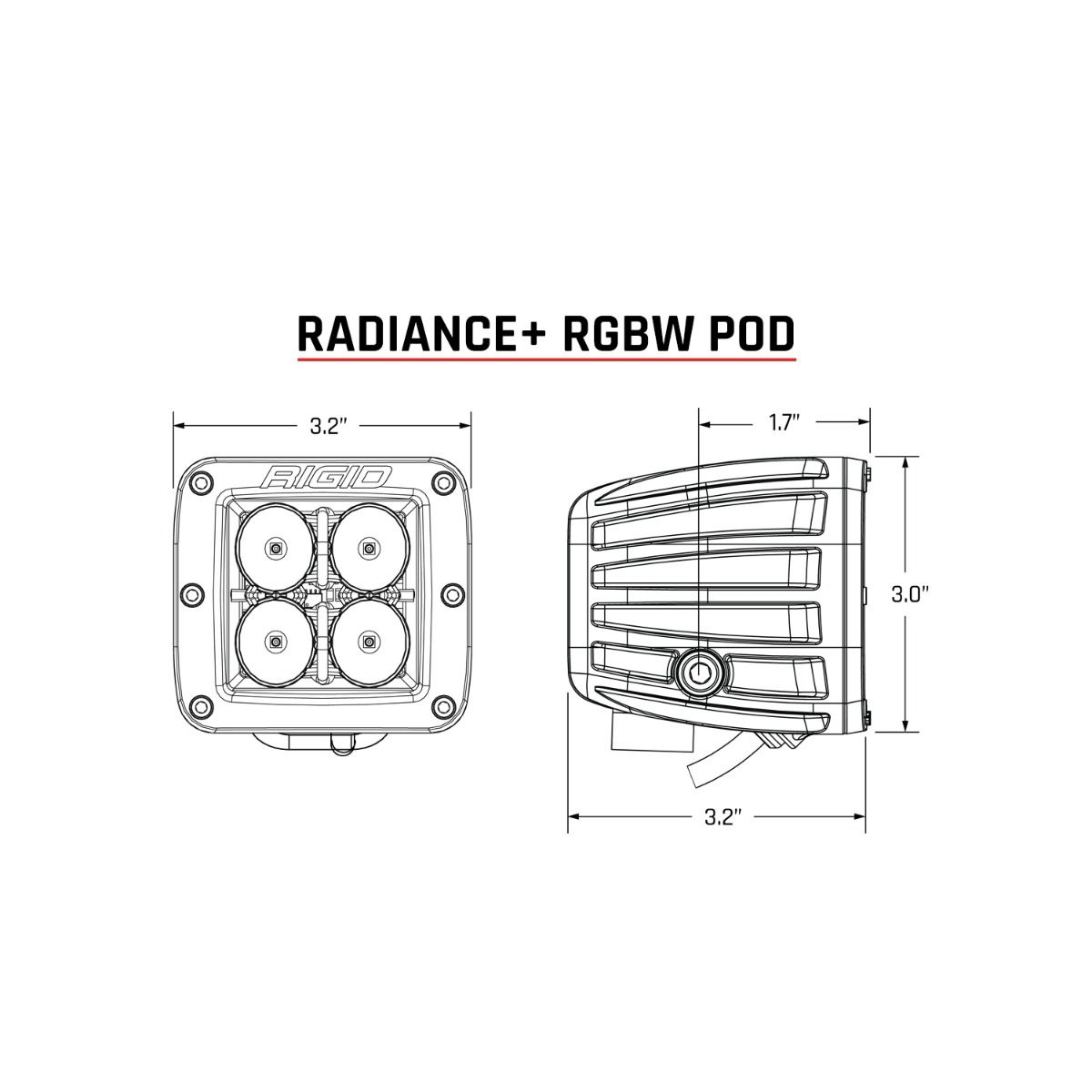 Rigid Radiance + POD RGBW Illumination 202053 - Series