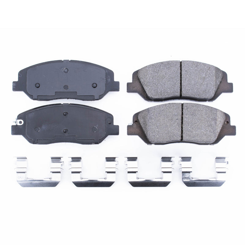 PowerStop 17-1917 Power Stop 17-18 Hyundai Santa Fe Front Z17 Evolution Ceramic Brake Pads w/Hardware