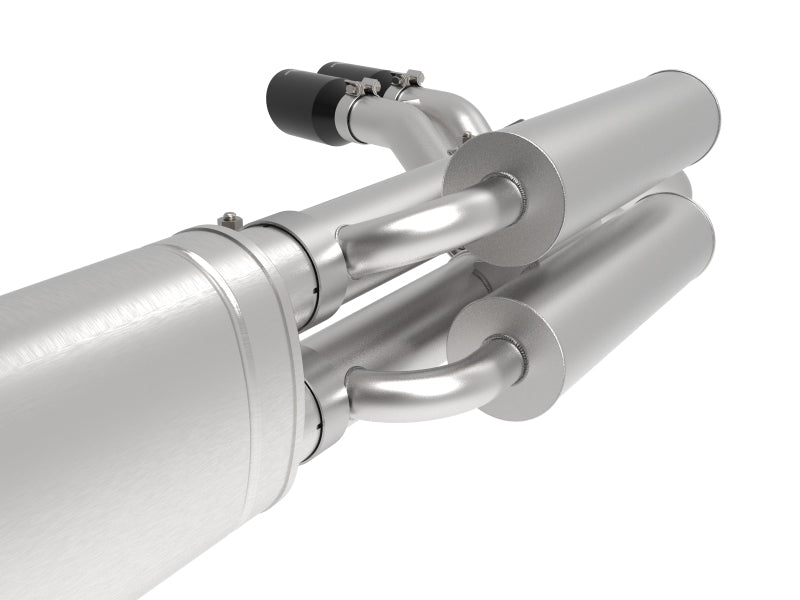 aFe 49-43117-b aFe Rebel Series 3in 409 SS Cat-Back Exhaust w/ Black Tips 17-20 Ford F-250/F350 V8 6.2L/7.3L