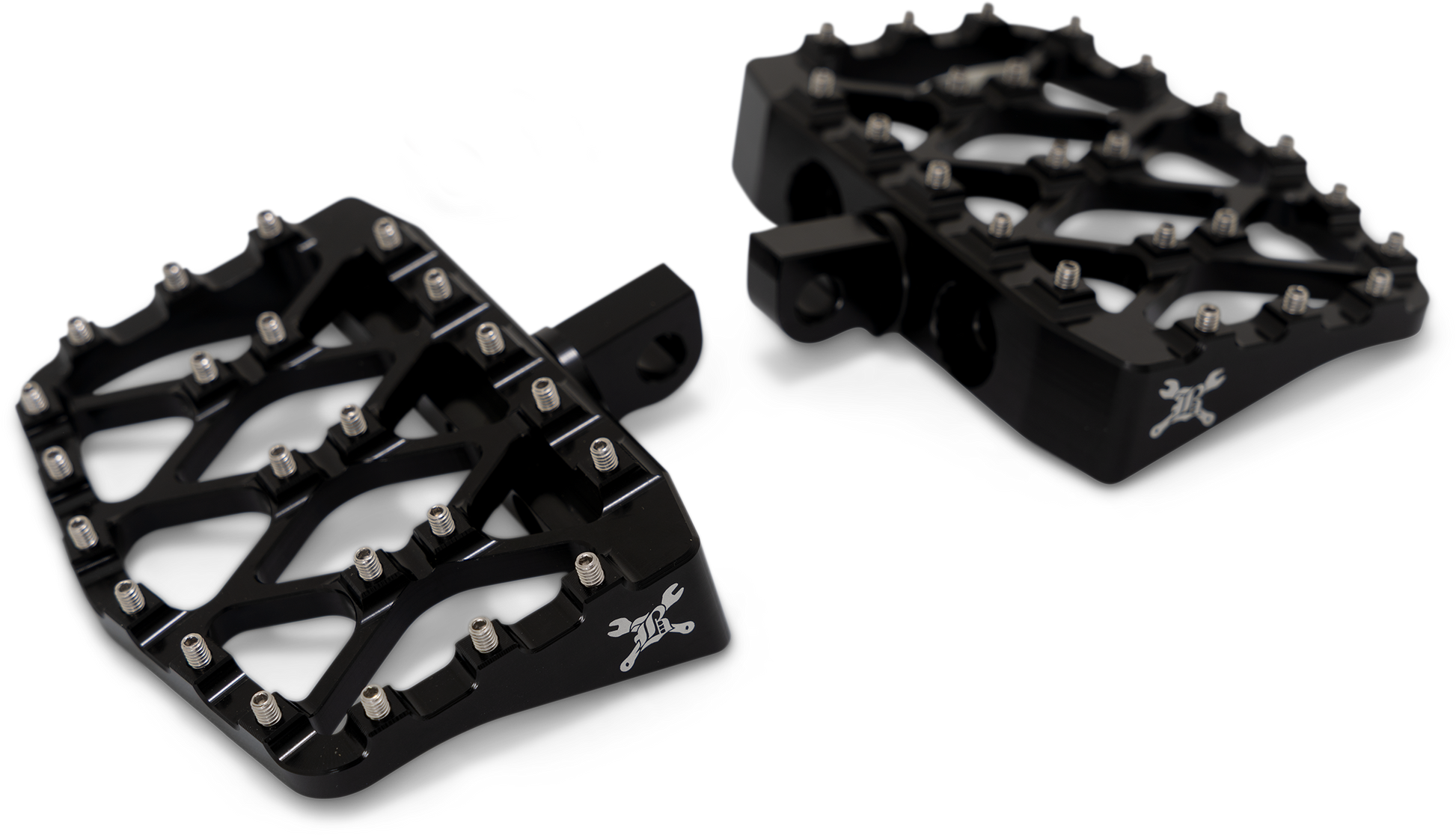 Burly Brand MX-Evolution Mini Floorboards Foot Controls B13-1018B - XL MX-Evolution Dyna Touring Passenger