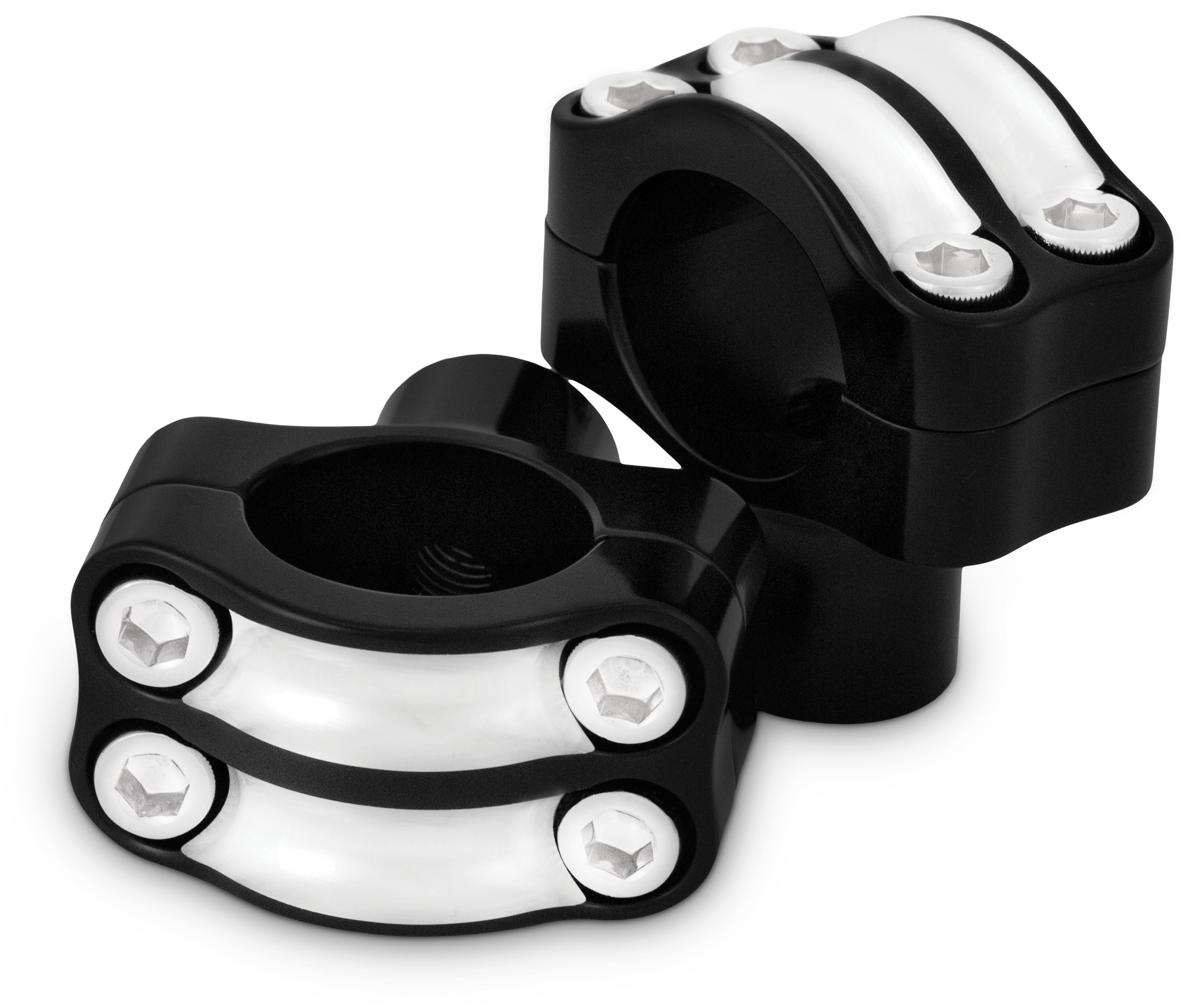 Burly Brand Reaper Risers for 1.25" Bars B12-8012BM - Black 1-1 1.25 Bar Set Machined
