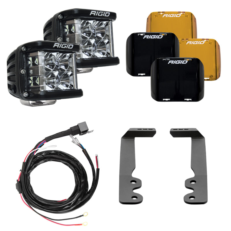 Rigid Industries 46808 Rigid Industries 2022+ Toyota Tundra A-Pillar Lighting Kit (Fits 360-Series, D-SS Series)