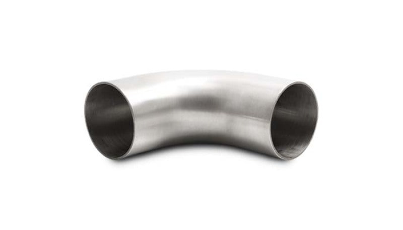 Vibrant 13346 Vibrant 2.0in OD 3.23in Tangent Length T304 SS 90 Deg Mandrel Bend w/Extended Leg Length