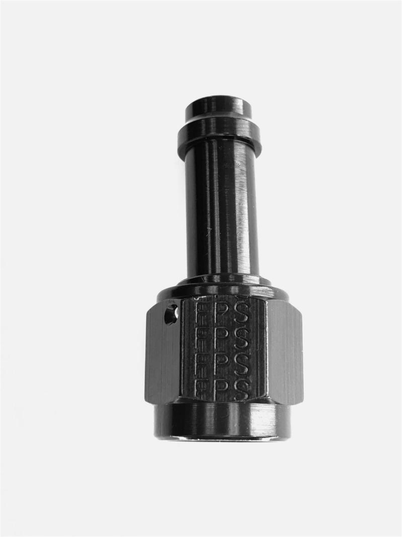Fragola 750106-BL Fragola -6AN Straight EZ Street Hose End Black