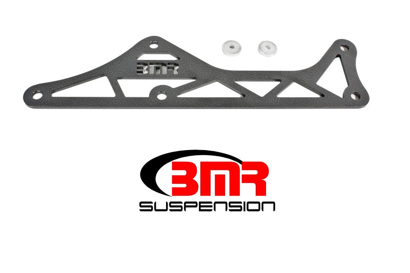 BMR Suspension DTB005H BMR 16-17 6th Gen Camaro Steel Driveshaft Tunnel Brace - Black Hammertone