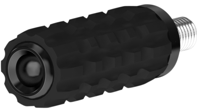 Roland Sands Design Toe Peg Billet Traction - Black Ano - RV and Auto Parts