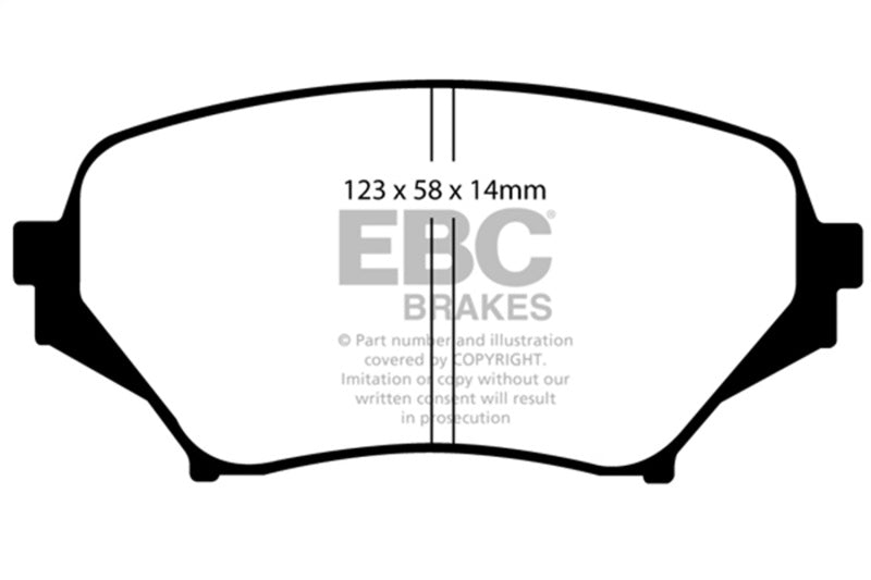EBC DP51774NDX EBC 06-15 Mazda Miata MX5 2.0L Bluestuff Front Brake Pads - DP51774NDX