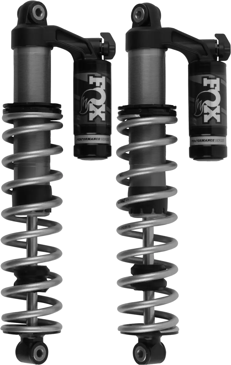 Pair of black and silver coilover shocks for 2.0 Qs3 Truck Parts & Accessories