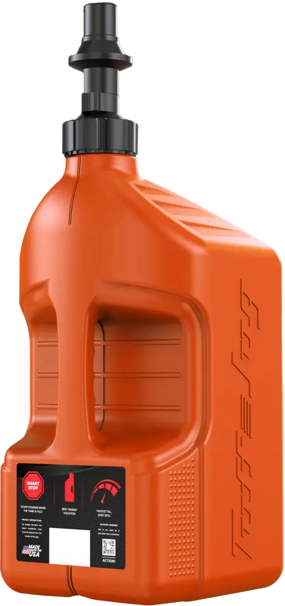 Utility Container Orange W/ Orange Cap 2.5 Gal - TUFF JUG