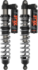 Black and silver coilover shocks with dual-speed compression for RV parts & accessories