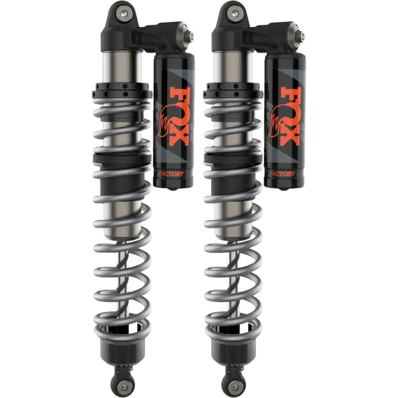 Black and silver coilover shocks with dual-speed compression for RV parts & accessories