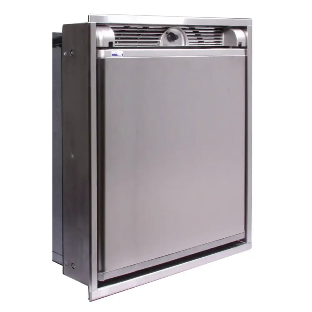 Stainless steel 2.7 CF Marine Refrigerator Norcold DC751SS, featuring a sleek design for your boating needs.