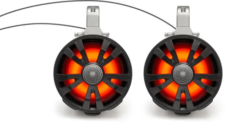 ECOXGEAR 2 Pack Black 8' Speakers Non Amplified for Powersports