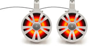 ECOXGEAR 2 Pack White 8' Speakers One Amplified One Non Amplifie for Powersports
