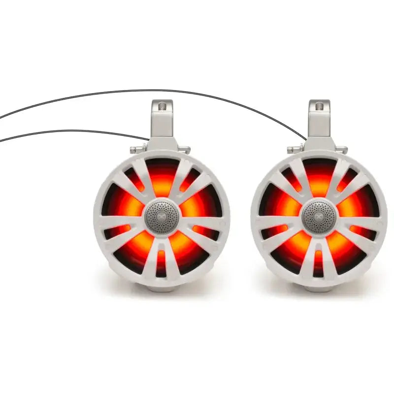 ECOXGEAR 2 Pack White 8' Speakers Non Amplified for Powersports