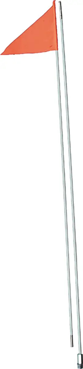 SAFETY 2 Piece Fiber Pole Straight Mount Safety Flag