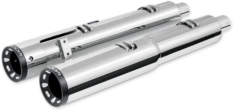 FREEDOM 2 Step 4.5" Straight Slip Ons Indian Chrm/ Blk Sculp Tip