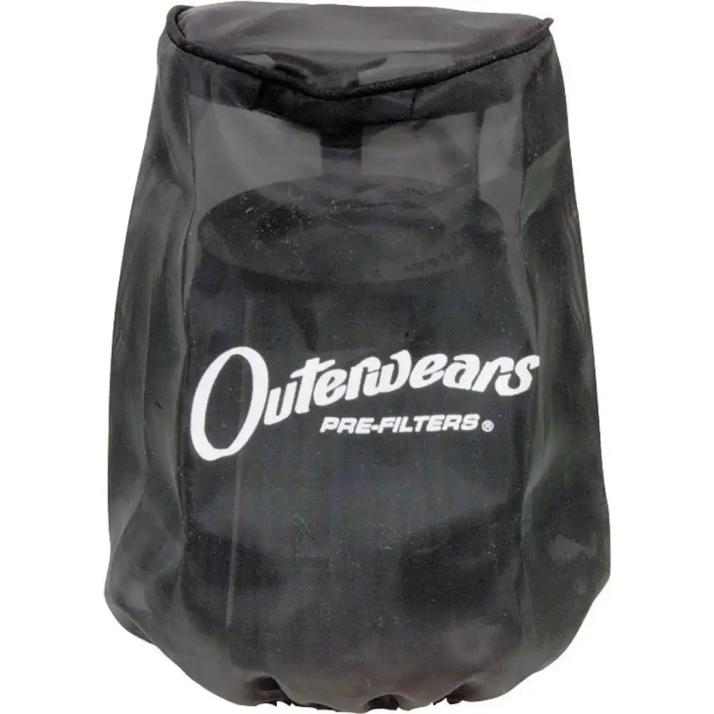Black Outerwears pre-filter for K&N RU 3480 model, featuring water-resistant silicone impregnated micro-mesh for preventing sand, dirt, clay, and water from entering the filter, designed for RV, Automotive, Powersports, off-road, marine, exterior, truck accessories, interior, truck bed, RV parts, Powersports, Auto Maintenance, Truck Auto Air Filters, Powersports Performance Air Filters, Parts for Powersports ATV UTV, Engine & Intake Motorcycle ATV UTV Watercraft, AVADA - Best Sellers.