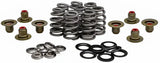 Engine valve spring kit with titanium retainers, seals, and springs for high performance