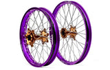 20-3131OB-A60 Dubya Front Wheel 1.60 X 21 Orange Kite Hub Black A60 Rim - Rims