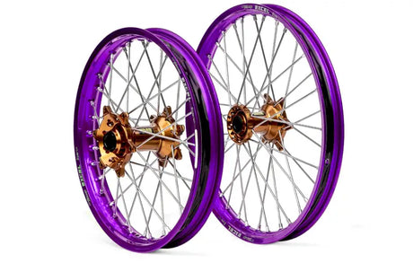 20-3131OB-A60 Dubya Front Wheel 1.60 X 21 Orange Kite Hub Black A60 Rim - Rims