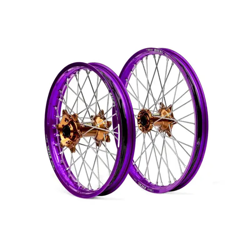 20-3131OB-A60 Dubya Front Wheel 1.60 X 21 Orange Kite Hub Black A60 Rim - Rims