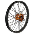20-4181OB Dubya Front Wheel 1.40 X 19 Orange Kite Hub Black Rim - RV and Auto Parts